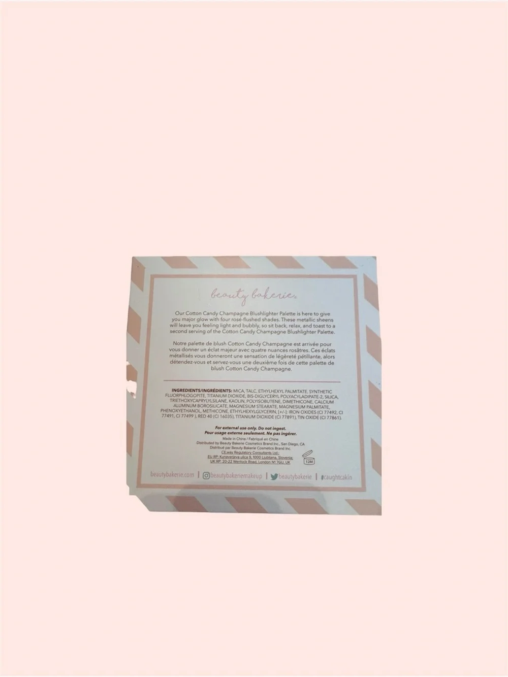 Beauty Bakerie Cotton Candy Champagne Blushlighter Palette 4 Shades